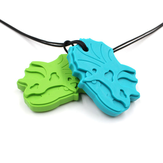 ARK's_Triceratops_Chew_Necklace_royal_blue_and_lime