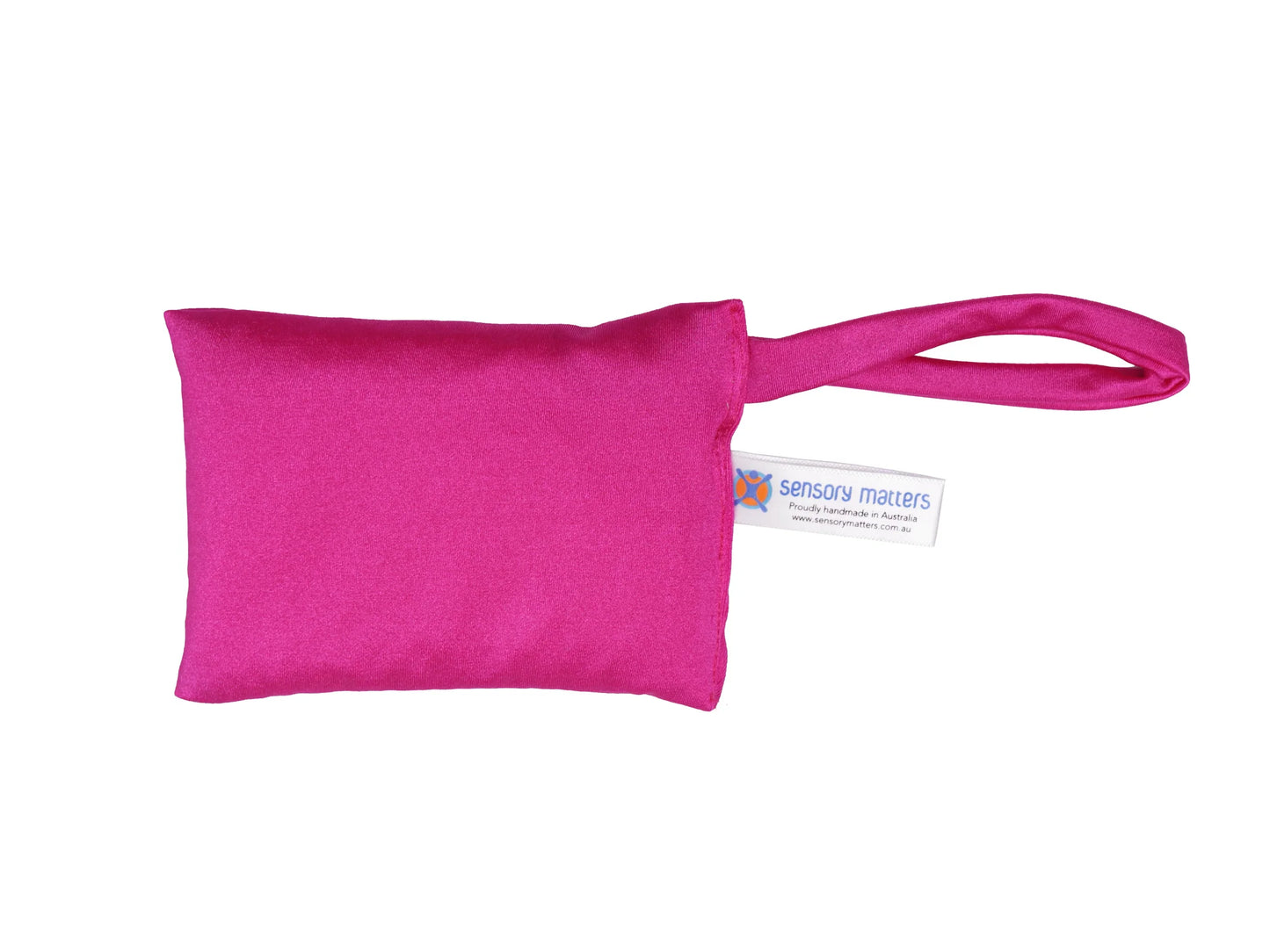 lycra-crinkle-bean-bag-with-loop-pink-sensory-matters