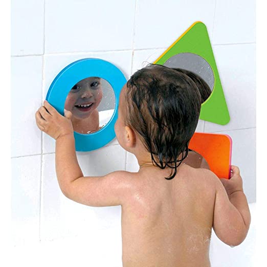 Edushape_foam_batherpom_mirrors_child_looking_into_one_and_laughing